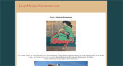 Desktop Screenshot of lucysmexicalirestaurant.com